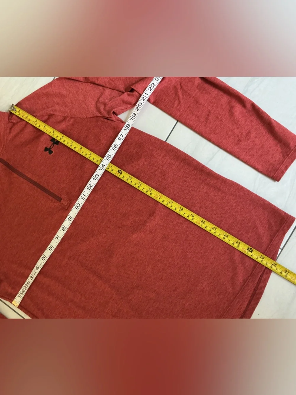 Under Armour Red Quarter-Zip Performance Pullover
